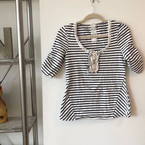 Anthropologie Postmark Striped Top